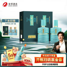 舍得 品味大师晏 浓香型白酒 52度 500mL 2瓶（赠礼袋+大师宴小酒100ml*2）