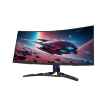 联想拯救者 R34w-30 34英寸 VA 1500R FreeSync 显示器（WQHD、180Hz、99% sRGB、HDR10）