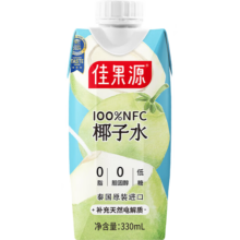 京东百亿补贴、PLUS会员：佳果源 佳农旗下100%NFC椰子水330ml*12瓶整箱装