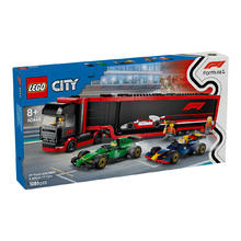 乐高 LEGO 新品积木60445卡车与红牛和阿斯顿马丁赛车儿童玩具8岁以上