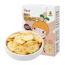 窝小芽 婴幼儿动物饼干婴儿饼干宝宝零食儿童无添加蔗糖76g