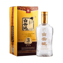 白云边 三星陈酿 浓酱兼香型白酒 42度 500ml 单瓶装