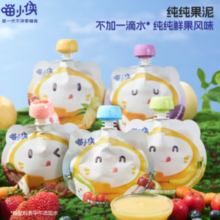 纯纯鲜果风味！SUPERMIAO喵小侠 宝宝辅食水果泥 100g （任选10件）