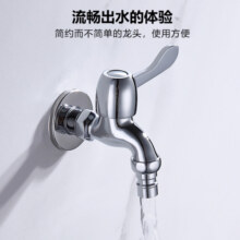 莱尔诗丹（Larsd）LX219洗衣机龙头铜主体加长单冷水龙头 4分口全自动快开水嘴