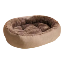 猫咪冬季保暖加厚椭圆窝封闭式通用宠物窝 云雾灰 M45*60（10斤内）