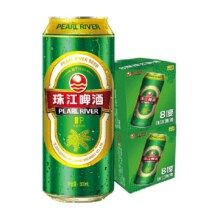 珠江啤酒8度绿金罐500ml×24罐