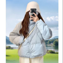 17日20点：真维斯 女装外套 棉服LE 冰蓝8650 L 165/88A
