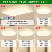 雷士照明NVC 语音智能遥控吸顶灯客厅灯卧室灯吊灯灯具套餐浪漫满天星现代简约灯具客厅吸顶灯组合