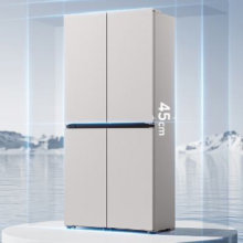 新品上市、再降价：Midea 美的 45cm超薄嵌入 餐边柜十字四门冰箱 BCD-427WUSGPZM