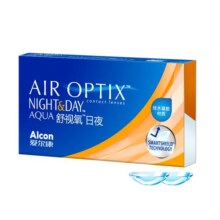 爱尔康舒视氧日夜型8.4硅水凝胶月抛医疗绷带隐形眼镜透明片近视