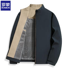 罗蒙 夹克男士立领春秋 军绿常规 180(建议体重135-150)