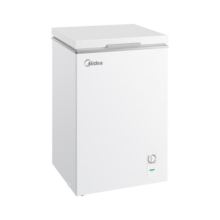 美的（Midea）143升/203升/521升 家用商用冰柜低霜保鲜转换囤货大冷柜一级能效母婴母乳小型租房用卧式冷柜 【带食品框】100KMD(E) 100L