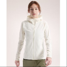 38节、预售：ARC'TERYX 始祖鸟 KYANITE LT HOODY 舒适女子抓绒衫 ARCTIC SILK 极地白