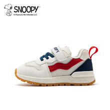 SNOOPY 史努比 童鞋儿童跑步鞋 米/蓝/红