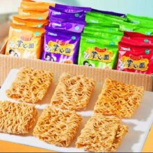京东快递 干脆面蟹皇掌心脆方便面 四味混合干脆面 90包
