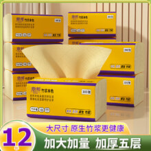丽邦抽纸家用纸巾抽纸整箱实惠装餐巾纸卫生纸家庭装婴儿擦手纸抽 本色【120*170】 5层 300张*12包