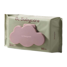bc babycare婴儿湿巾 新生儿手口湿纸巾宝宝 屁屁加厚紫盖湿巾 【试用体验】 80抽 1包