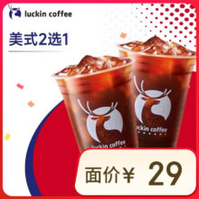 瑞幸咖啡 美式系列2选1 大杯 15天有效 限自提 luckin coffee