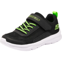 Skechers斯凯奇童鞋儿童运动鞋夏季透气男女童小白鞋405238L 男童/黑色/柠檬色/BKLM 34