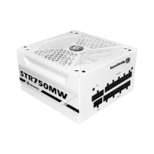 3.8节：艾湃电竞 STR-750MW 额定750W 白色金牌全模组电源 白色线材 全日系电容 2代智能启停