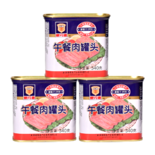 梅林（MALING） 上海梅林罐头午餐肉罐装猪肉熟食 午餐肉340*3罐