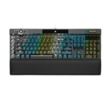 美商海盗船（USCORSAIR） K100 RGB 机械键盘 游戏键盘 有线键盘 PBT键帽 全尺寸 K100【RGB 光轴】