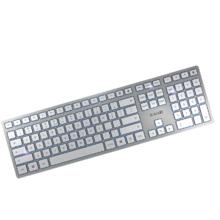 限移动端：CHERRY KC 6000 SLIM 111键 有线薄膜键盘 银色 无光