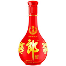 郎酒红花郎 酱香型白酒 中秋礼盒53度 500ml 海外版 53度 500mL 1瓶 红花郎10