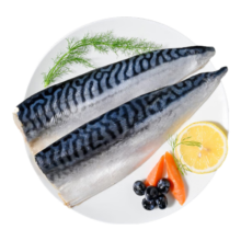 禧美海产 冷冻挪威青花鱼片净重2斤 独立包装3-4袋 去脏日料烤鱼 海鲜