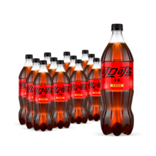 限地区、PLUS包邮：可口可乐（Coca-Cola）零度可乐 无糖零卡碳酸饮汽水料 1.25Lx12瓶