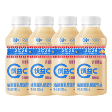 蒙牛（MENGNIU）优益C活菌型乳酸菌饮品 百香果味330mL*4瓶