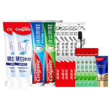 高露洁牙膏5支90g*4+18g*1+漱口水*5+牙刷*5