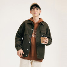 20点：gxg.jeans 夹克翻领牛仔外套 男款