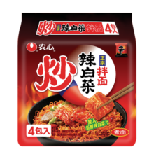 农心 辣白菜拌面(含单包切片泡菜)四连包 147g*4包
