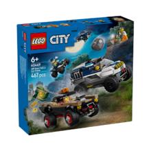 乐高 LEGO 积木拼装城市系列60449 越野警车大追击男孩儿童玩具