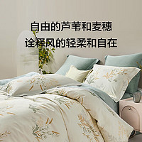 LOVO 国风全棉四件套 新疆全棉-轻风徐来 绿