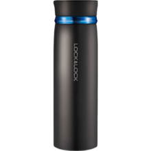 乐扣乐扣（LOCK&LOCK） 菲特旋转盖轻量不锈钢保温杯学生商务水杯450ml黑蓝LHC4131BKB