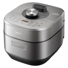 美的（Midea）电压力锅高压锅 6分钟一道菜 5升双胆钢釜 3D锁嫩 2200W猛火 IH电磁加热磁悬浮自动排气高压电饭锅 MY-S572N 5L