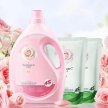 阿道夫.蒂姆森持久留香深层洁净洗衣液粉漾玫瑰3kg赠3kg*1青柚