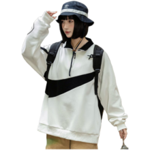 由蒙三合一冲锋衣外套夹克男女情侣款连帽登山户外风衣运动大码外套 男款白色（单件） 5XL