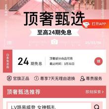 促销活动：京东 顶奢甄选3·8节会场 领24期白条免息券