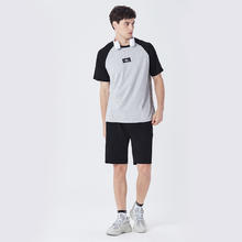 Kappa 男士字母织带时尚短袖家居服套装