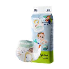 babycareAir pro夏日超薄纸尿裤 大号婴儿尿不湿轻薄透气L40片(9-14kg)