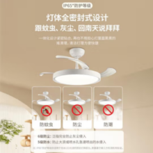 20点！NVC 雷士照明 天际风扇灯 42寸 48W全光谱 IP65三防