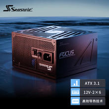 海韵 750W FOCUS ATX3(2024)电源套装（赠品90度12V-2x6送完为止)
