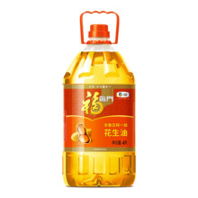 福临门金阙谣浓香压榨一级花生油4L物理压榨花生油食用油