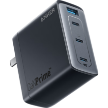 ANKER安克Prime 150W充电器全氮化镓四口适用iPhone16promax苹果15华为手机笔记本电脑macbook插头黑