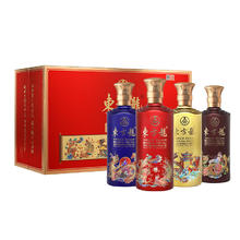 五粮液 WULIANGYE 东方龙 52度 浓香型白酒 500ml*4瓶 福运礼盒