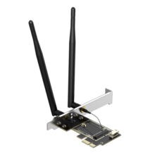 翼联（EDUP）NGFF M.2转PCI-E台式机转接板/卡无线网卡 Intel 9260 AX200 裸板 配AC天线EP-9625