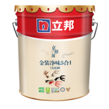 立邦乳胶漆京雅居金装净味五合一油漆无添加环保墙面漆内墙室内涂料 18L面漆【高性价比】/约25kg 免费调色